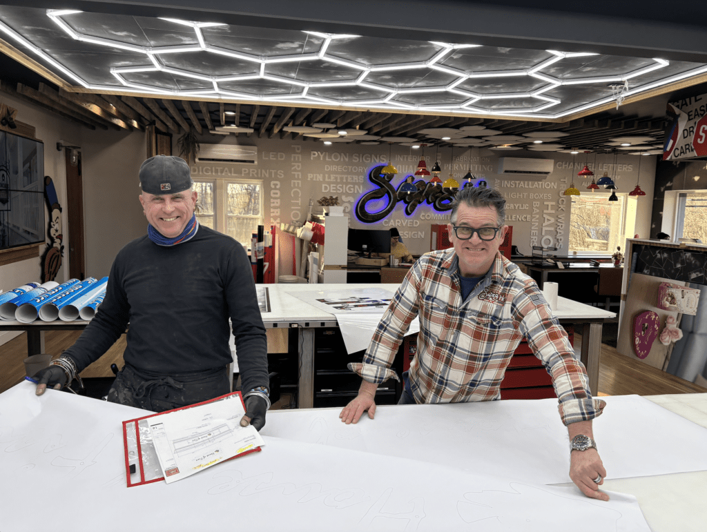 Matt and Tim Beachak - owners and founders of Signs Ink