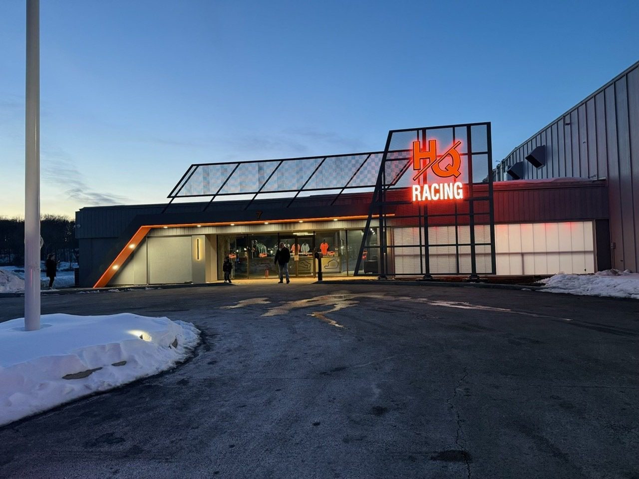 Field Notes: HQ Racing — Steel, Snow, and the Switch at Dusk - Signs Ink