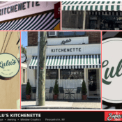Signage, Awning & Vinyl for Lulu's Kitchenette