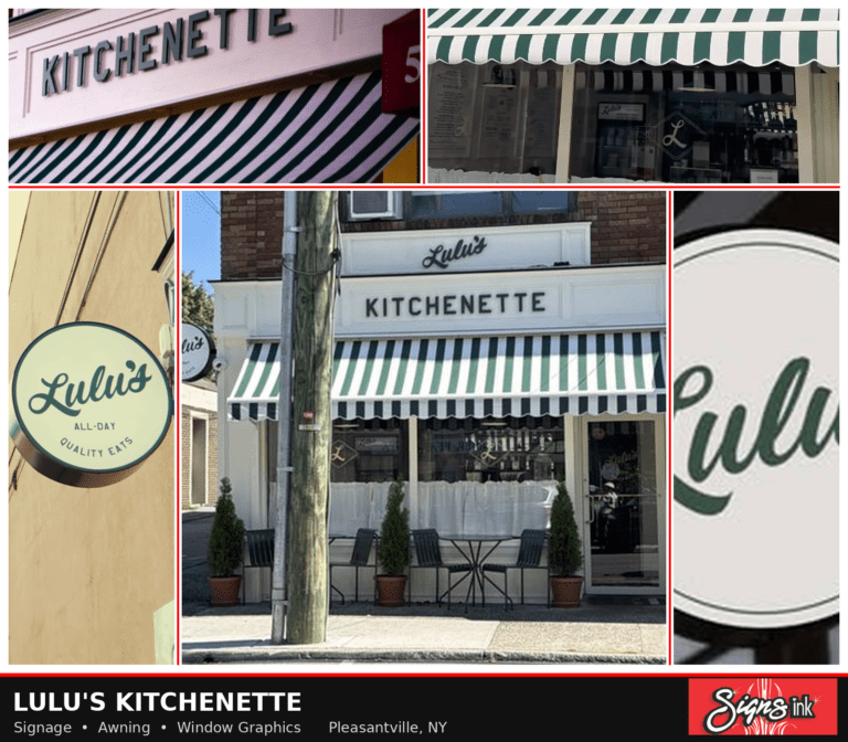Signage, Awning & Vinyl for Lulu's Kitchenette